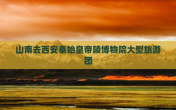 山南去西安秦始皇帝陵博物院大型旅游团