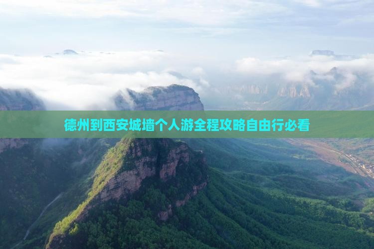德州到西安城墙个人游