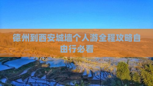 德州到西安城墙个人游