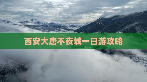 哈密去西安大唐不夜城一日游