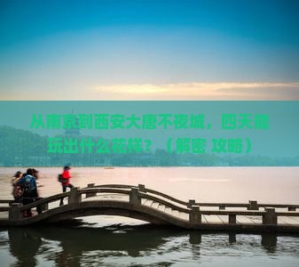 南京去西安大唐不夜城四日游