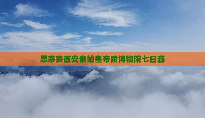 思茅去西安秦始皇帝陵博物院七日游