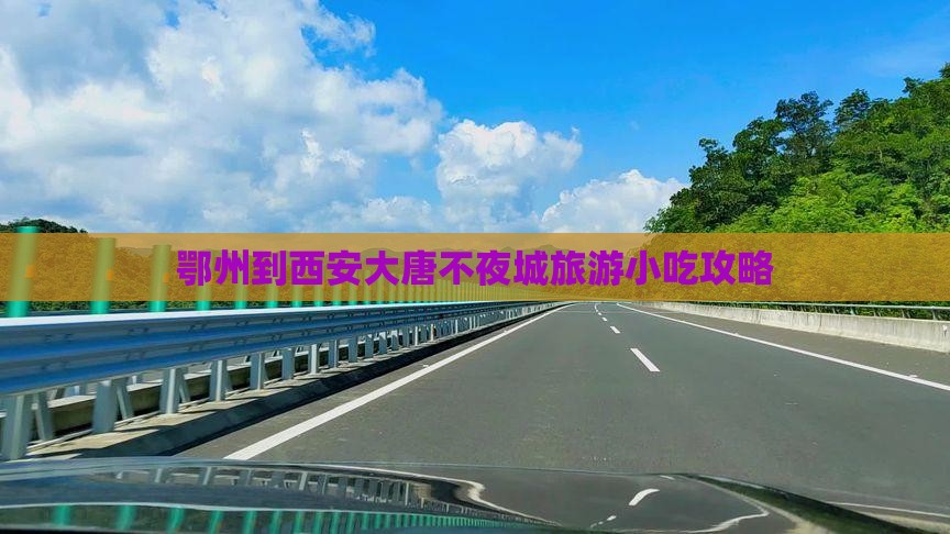 鄂州到西安大唐不夜城旅游小吃