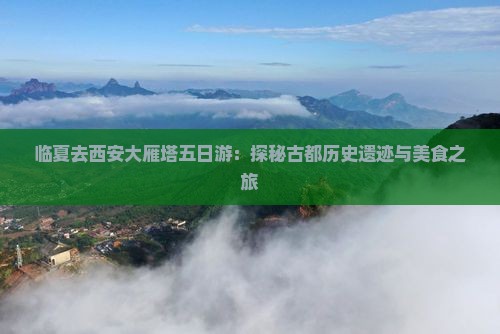 临夏去西安大雁塔五日游：探秘古都历史遗迹与美食之旅