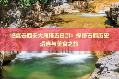 临夏去西安大雁塔五日游：探秘古都历史遗迹与美食之旅