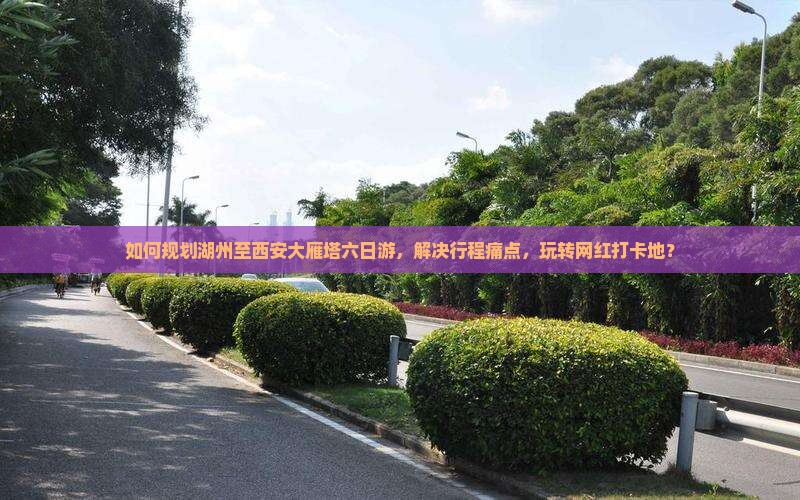 如何规划湖州至西安大雁塔六日游，解决行程痛点，玩转网红打卡地？