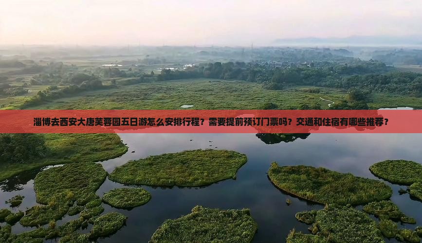 淄博去西安大唐芙蓉园五日游怎么安排行程？需要提前预订门票吗？交通和住宿有哪些推荐？