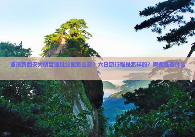 曲靖到西安大明宫遗址公园怎么玩？六日游行程是怎样的？需要准备什么？