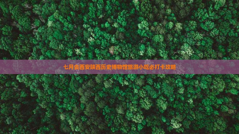 七月去西安陕西历史博物馆旅游小吃必打卡攻略