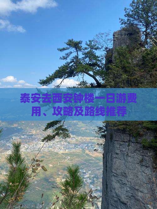 泰安去西安钟楼一日游费用、攻略及路线推荐