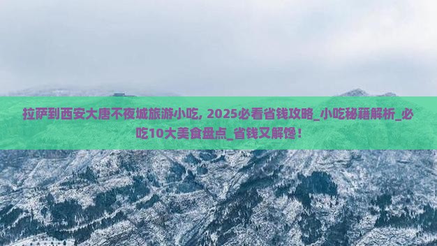 拉萨到西安大唐不夜城旅游小吃