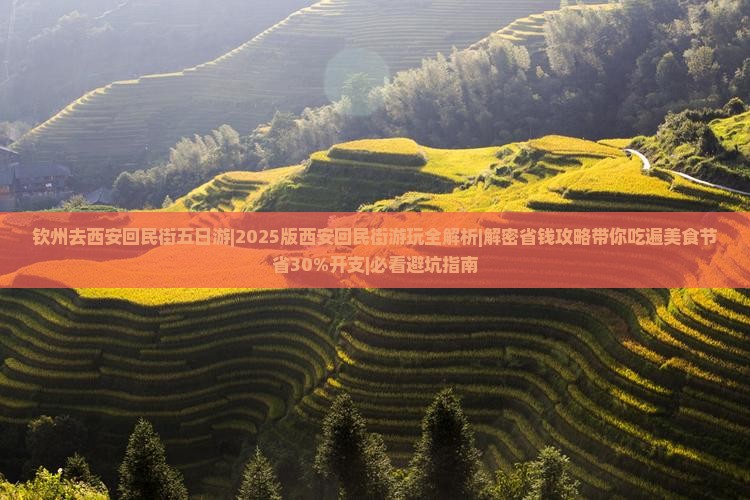 钦州去西安回民街五日游