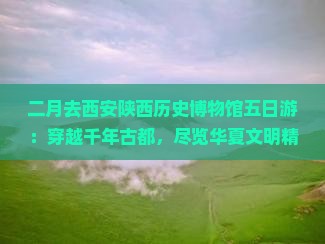 二月去西安陕西历史博物馆五日游