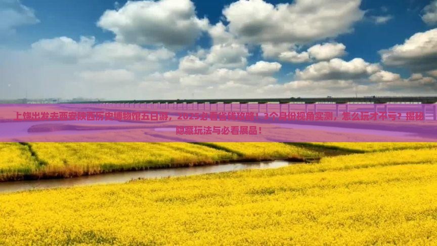 上饶去西安陕西历史博物馆五日游