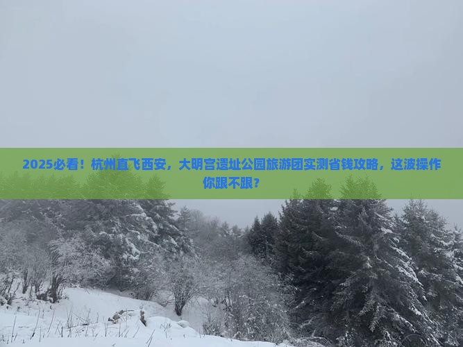 杭州到西安大明宫国家遗址公园大型旅游团