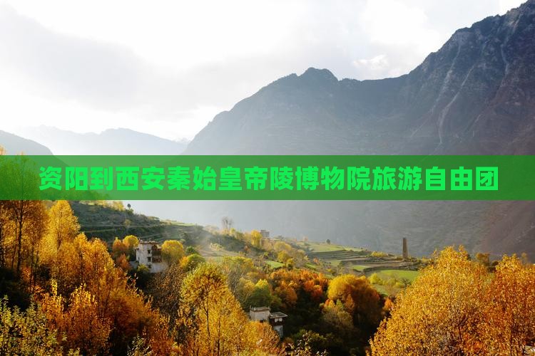 资阳到西安秦始皇帝陵博物院自由团