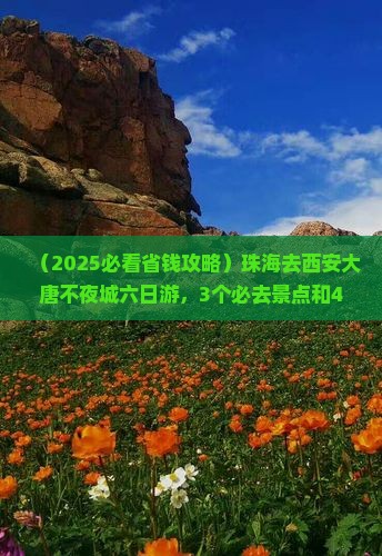 珠海去西安大唐不夜城六日游
