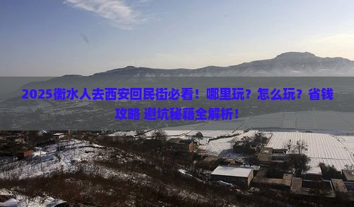 衡水到西安回民街哪里玩