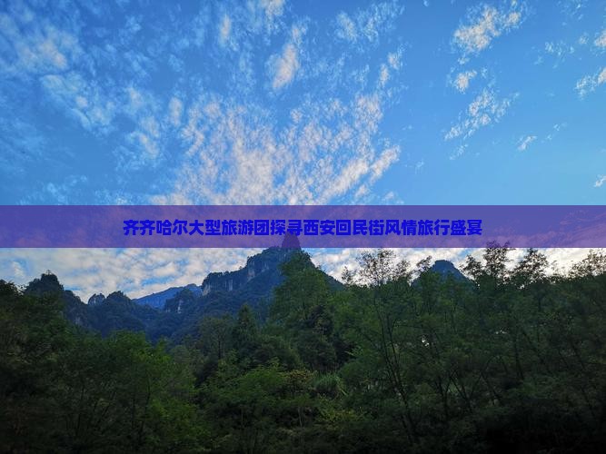 齐齐哈尔大型旅游团探寻西安回民街风情旅行盛宴