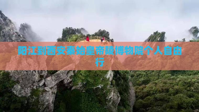 阳江到西安秦始皇帝陵博物院个人自由行