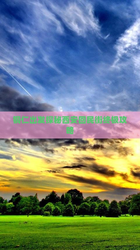 铜仁出发探秘西安回民街终极攻略