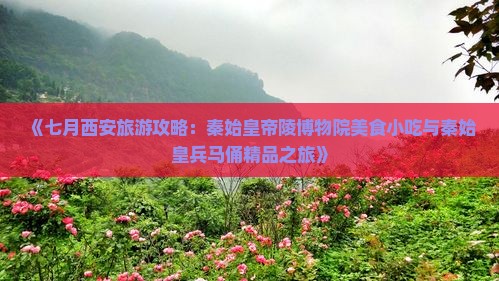 《七月西安旅游攻略：秦始皇帝陵博物院美食小吃与秦始皇兵马俑精品之旅》