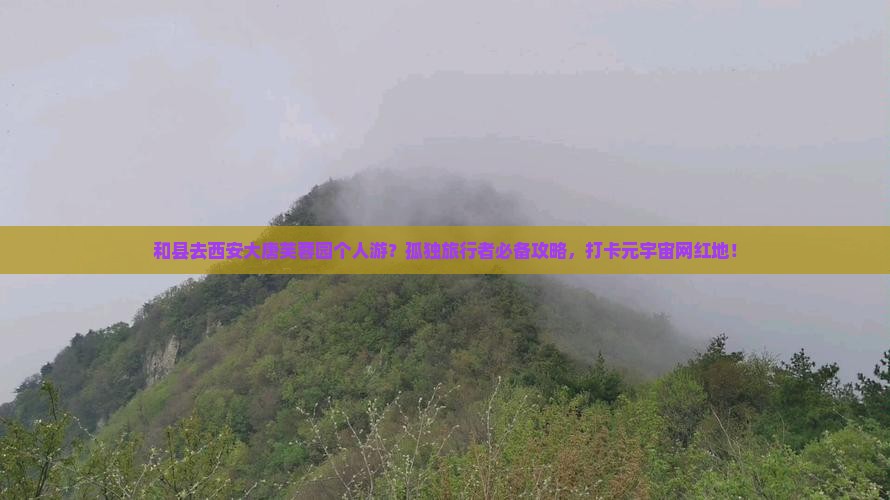 和县去西安大唐芙蓉园个人游？孤独旅行者必备攻略，打卡元宇宙网红地！