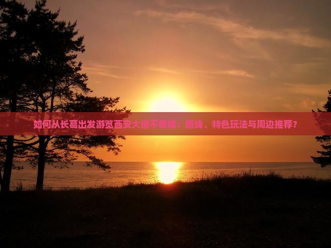 如何从长葛出发游览西安大唐不夜城：路线、特色玩法与周边推荐？