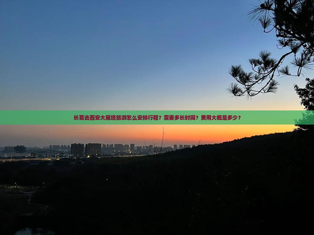 长葛去西安大雁塔旅游怎么安排行程？需要多长时间？费用大概是多少？