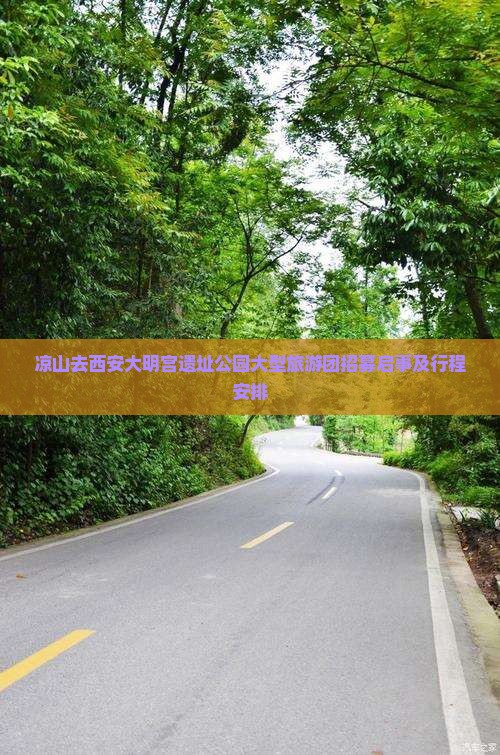 凉山去西安大明宫遗址公园大型旅游团招募启事及行程安排