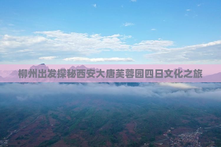 柳州出发探秘西安大唐芙蓉园四日文化之旅