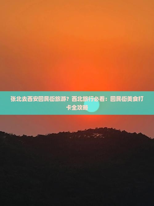张北去西安回民街旅游？西北旅行必看：回民街美食打卡全攻略