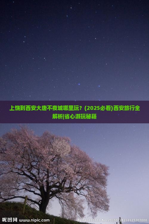 上饶到西安大唐不夜城哪里玩