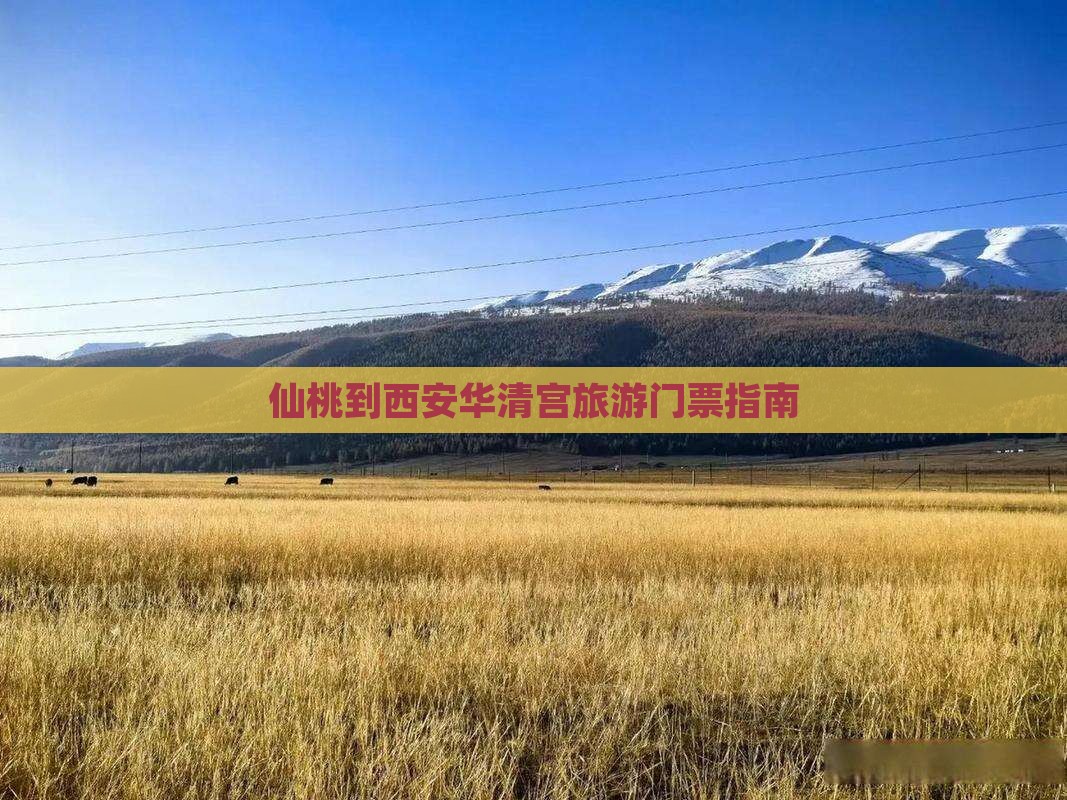 仙桃去西安华清宫门票