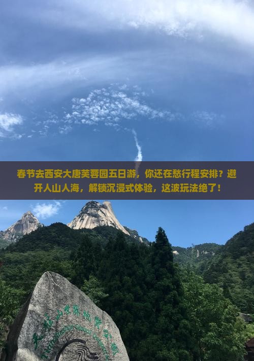 春节到西安大唐芙蓉园五日游