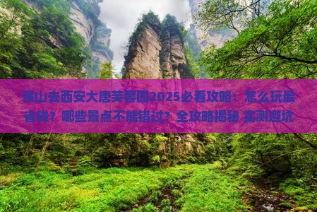 保山去西安大唐芙蓉园景点