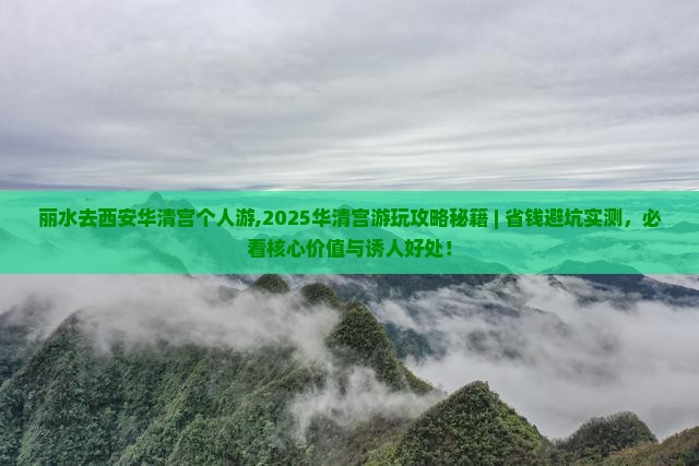 丽水去西安华清宫个人游
