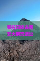 克拉玛依去西安大明宫遗址公园旅游？攻略+网红打卡地推荐