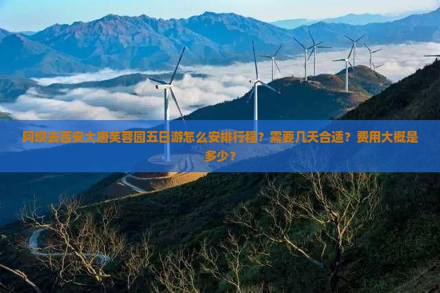阿坝去西安大唐芙蓉园五日游怎么安排行程？需要几天合适？费用大概是多少？
