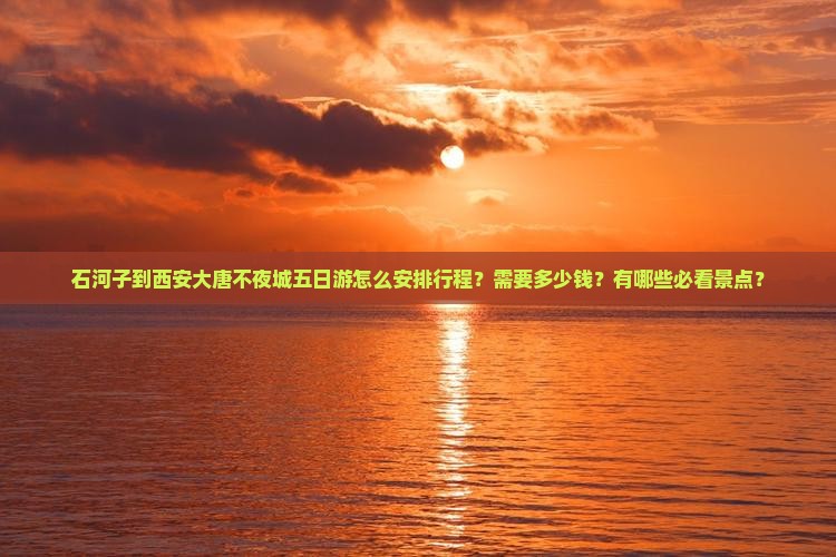 石河子到西安大唐不夜城五日游怎么安排行程？需要多少钱？有哪些必看景点？