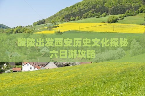 醴陵出发西安历史文化探秘六日游攻略