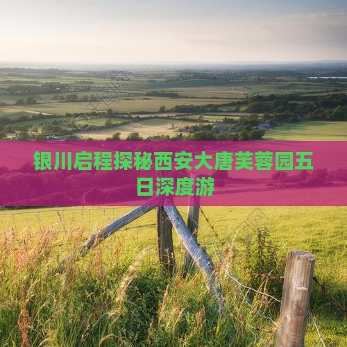 银川启程探秘西安大唐芙蓉园五日深度游