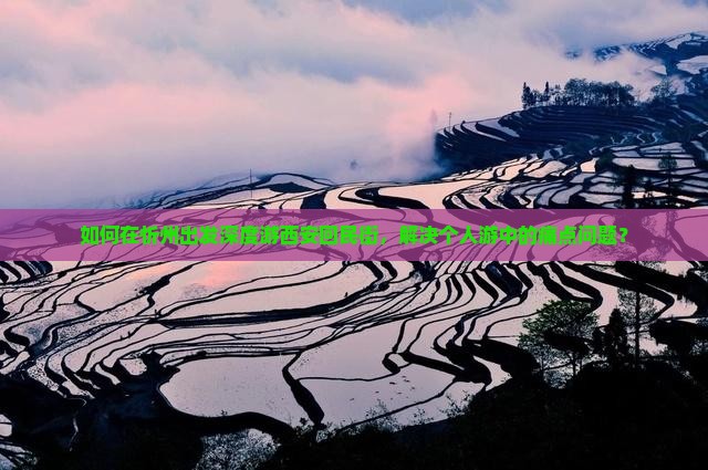 如何在忻州出发深度游西安回民街，解决个人游中的痛点问题？