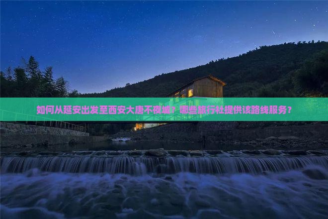 如何从延安出发至西安大唐不夜城？哪些旅行社提供该路线服务？