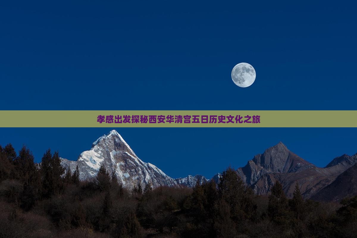 孝感出发探秘西安华清宫五日历史文化之旅