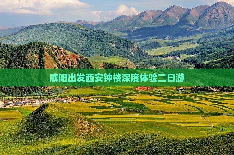 咸阳出发西安钟楼深度体验二日游