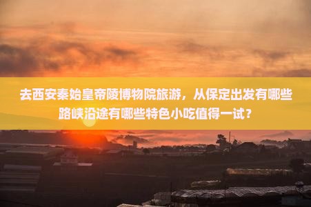 去西安秦始皇帝陵博物院旅游，从保定出发有哪些路峡沿途有哪些特色小吃值得一试？