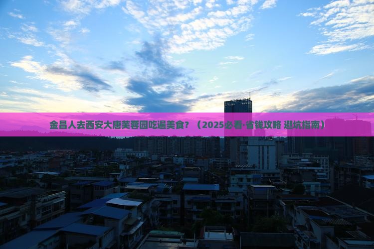 金昌去西安大唐芙蓉园旅游小吃