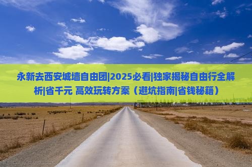 永新去西安城墙自由团