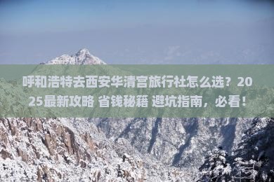 呼和浩特去西安华清宫旅行社